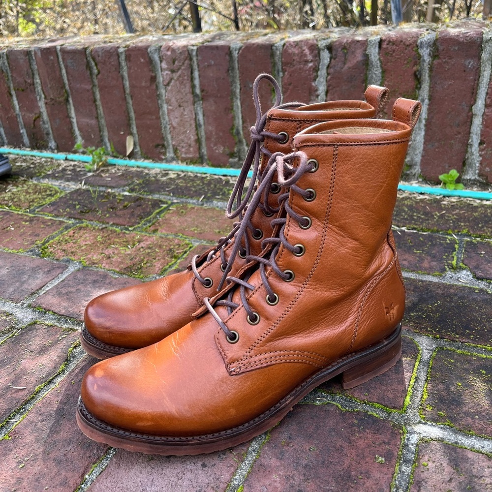 Frye Veronica Combat Moto Boots